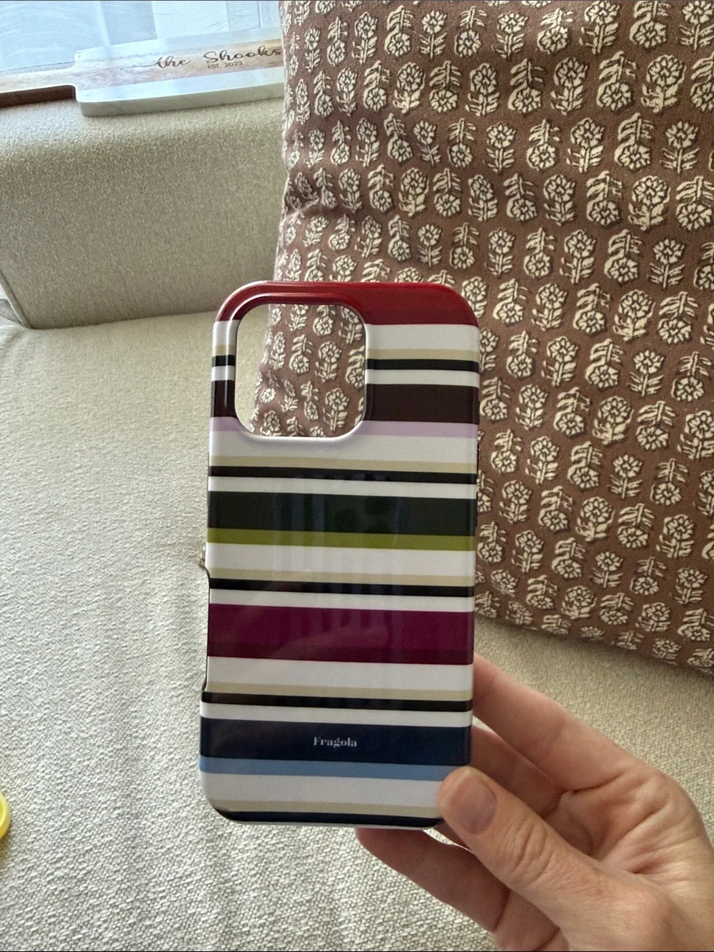 Fragola Olivia iPhone 16 Pro Colorful Striped Case